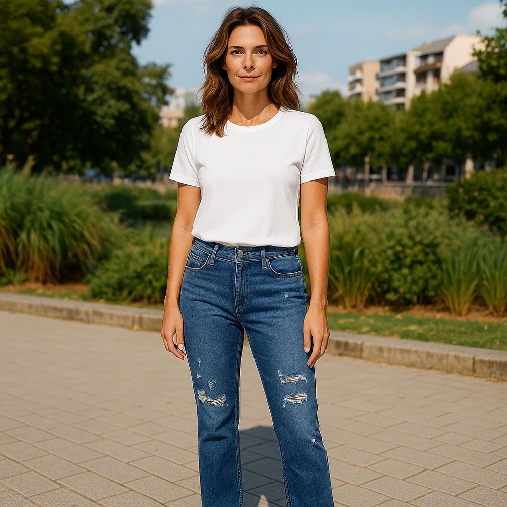 Levi’s 711 Skinny Distressed Jeans | Ripped Knees | Mid Rise | Size 30